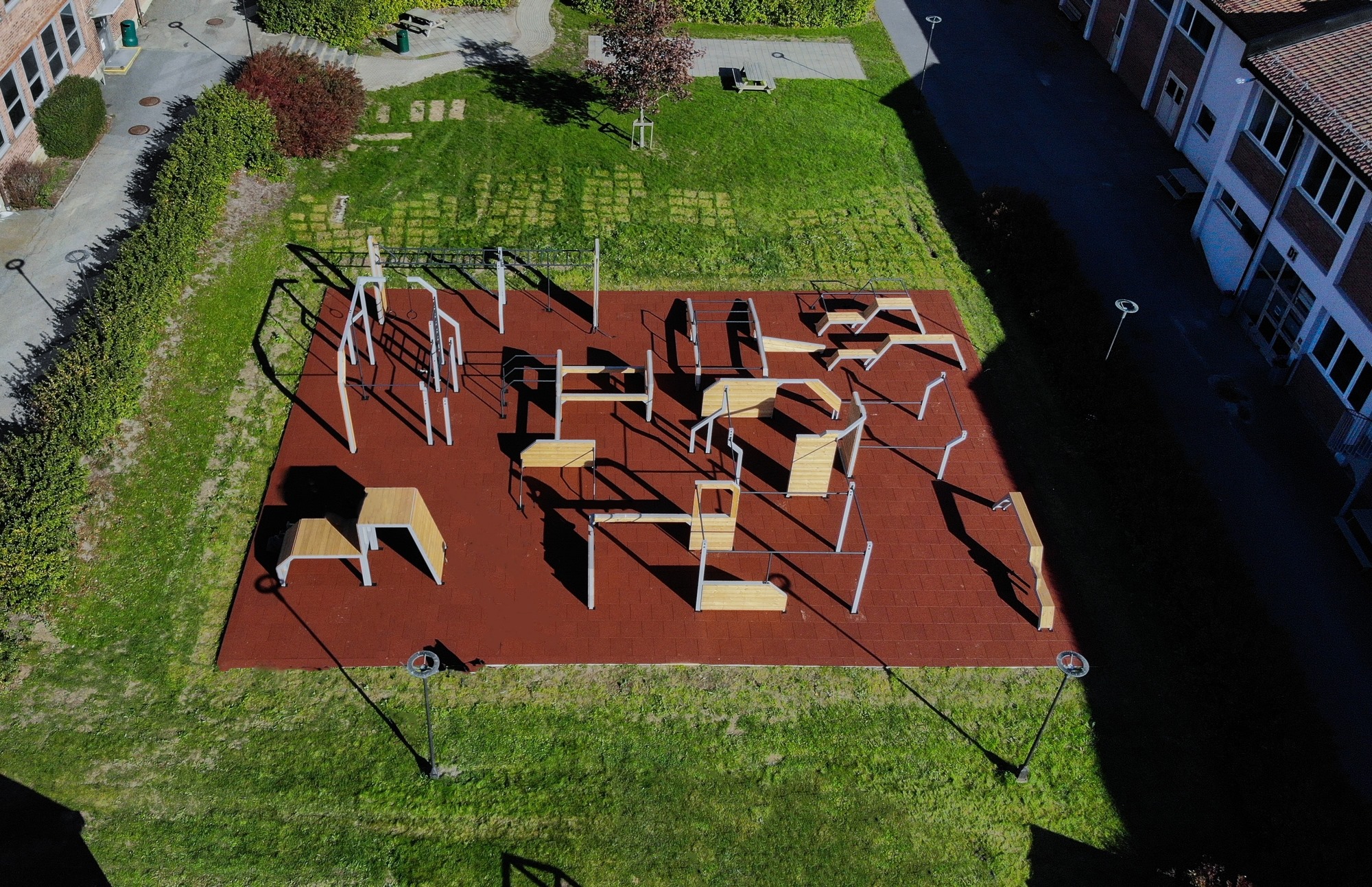 Parkour i street workout park